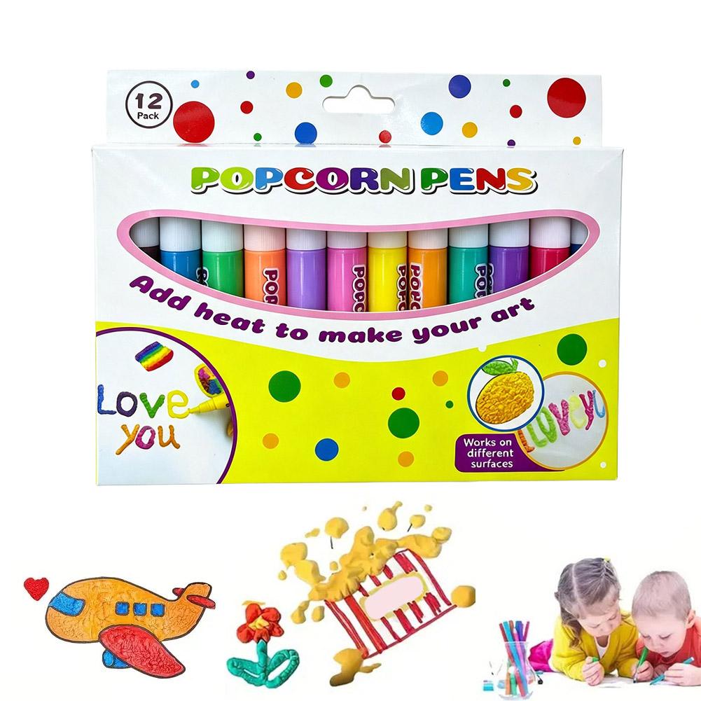 Copic Marker Sketch - Popcorn Pens Puffy 3D Art DIY