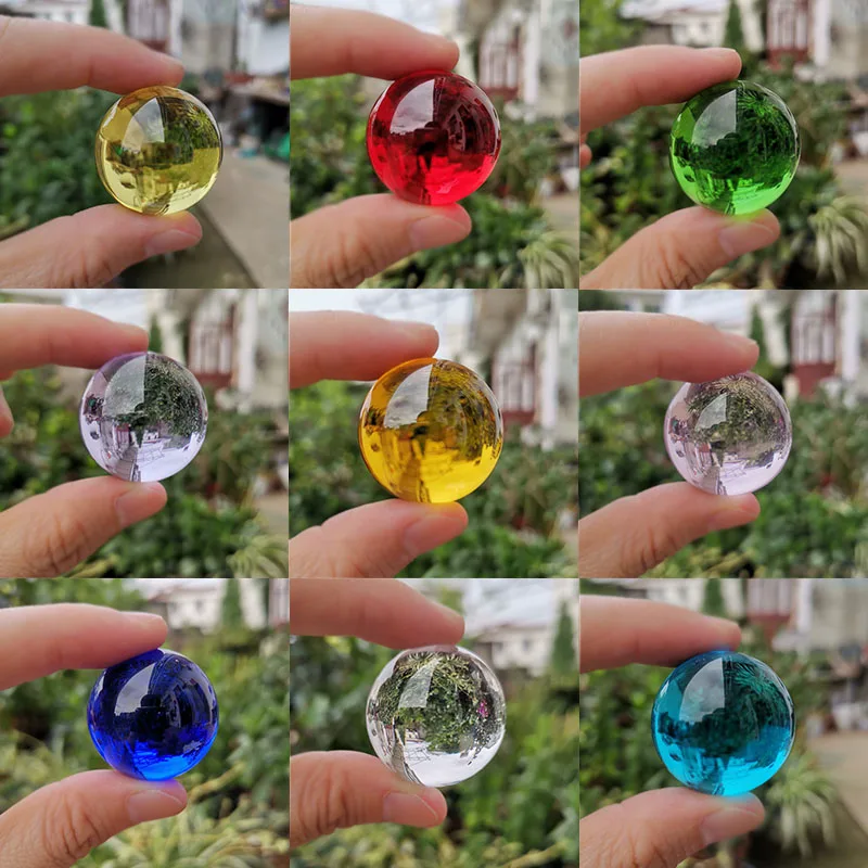 Paper Weight Crystal - 30mm Crystal Ball Ornaments Glass Lens