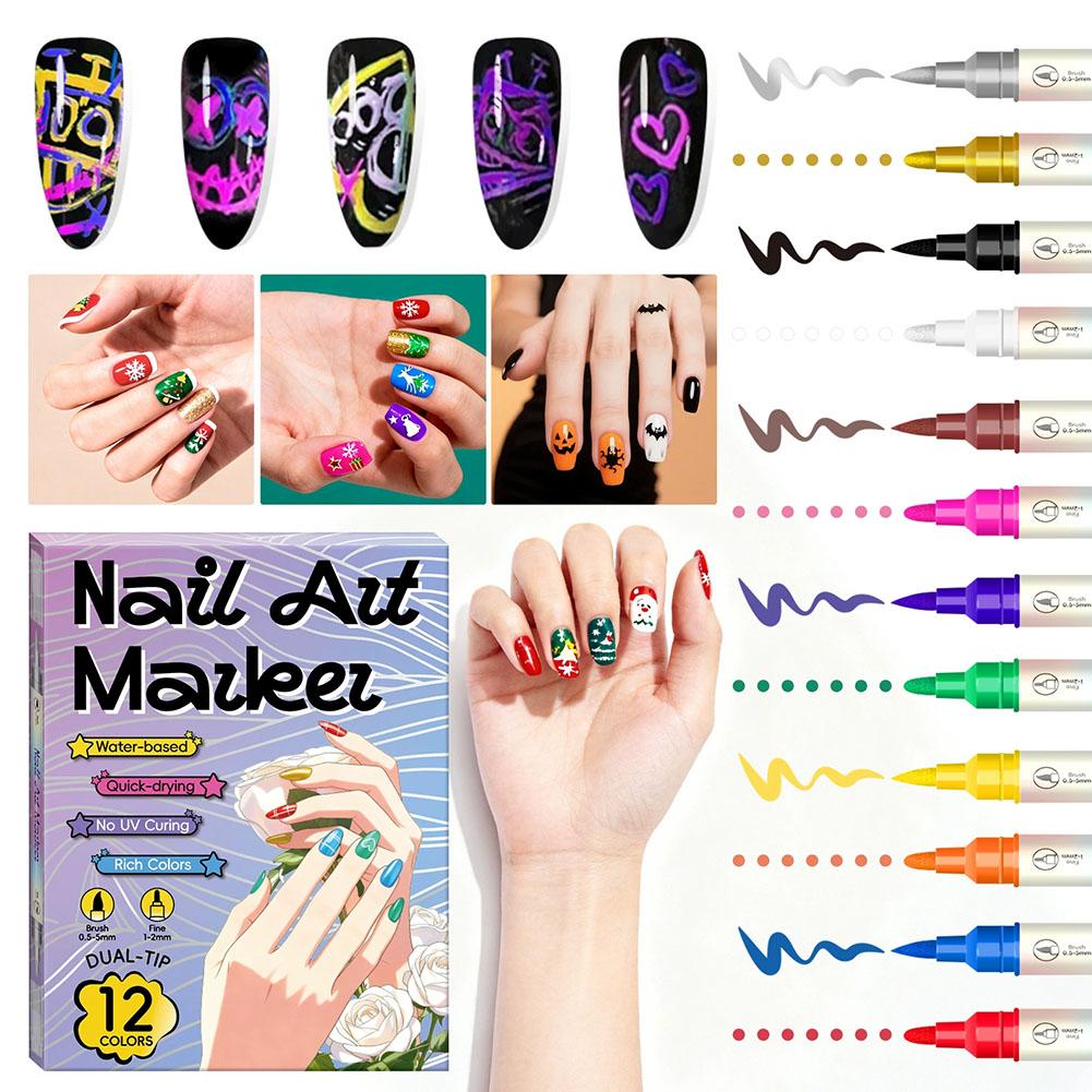 Copic Marker Sketch - 12/24 Colors Nail Art Pens Acrylic
