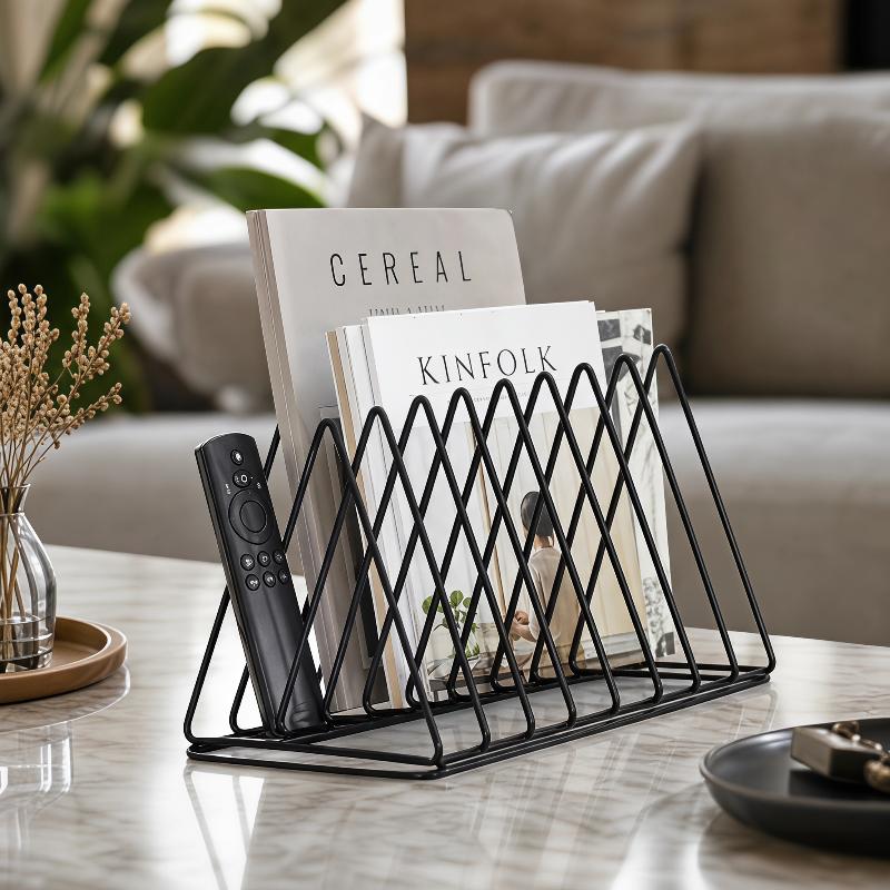 Modern Style Triangle Iron Fil - Magazine Holder Rack review and price