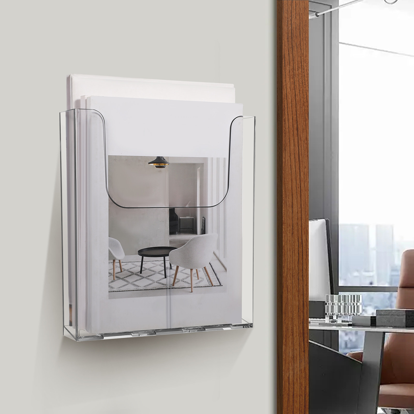 2Pcs Wall Storage Organizer Cl - Magazine Holder Rack review and price