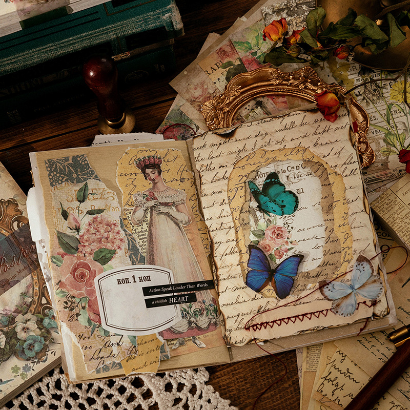 100 Sheets Vintage INS Floral  - Ink Blotter Paper review and price