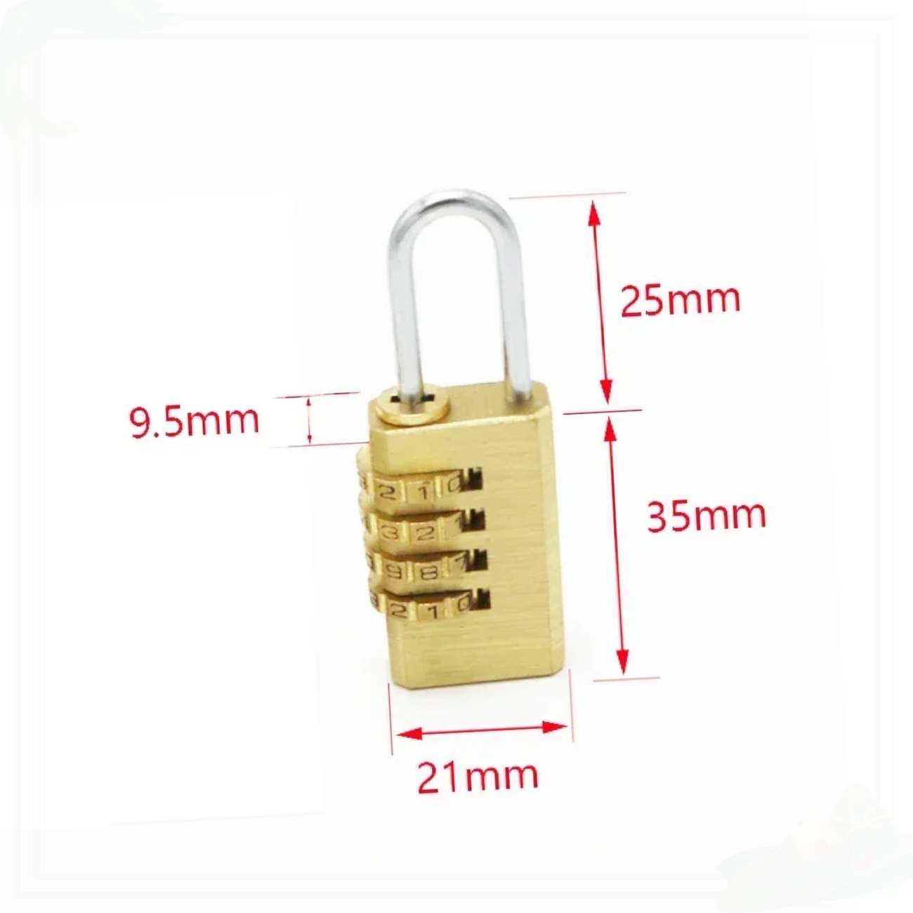 Brass Password Padlock Luggage - Letter Opener Brass review and price