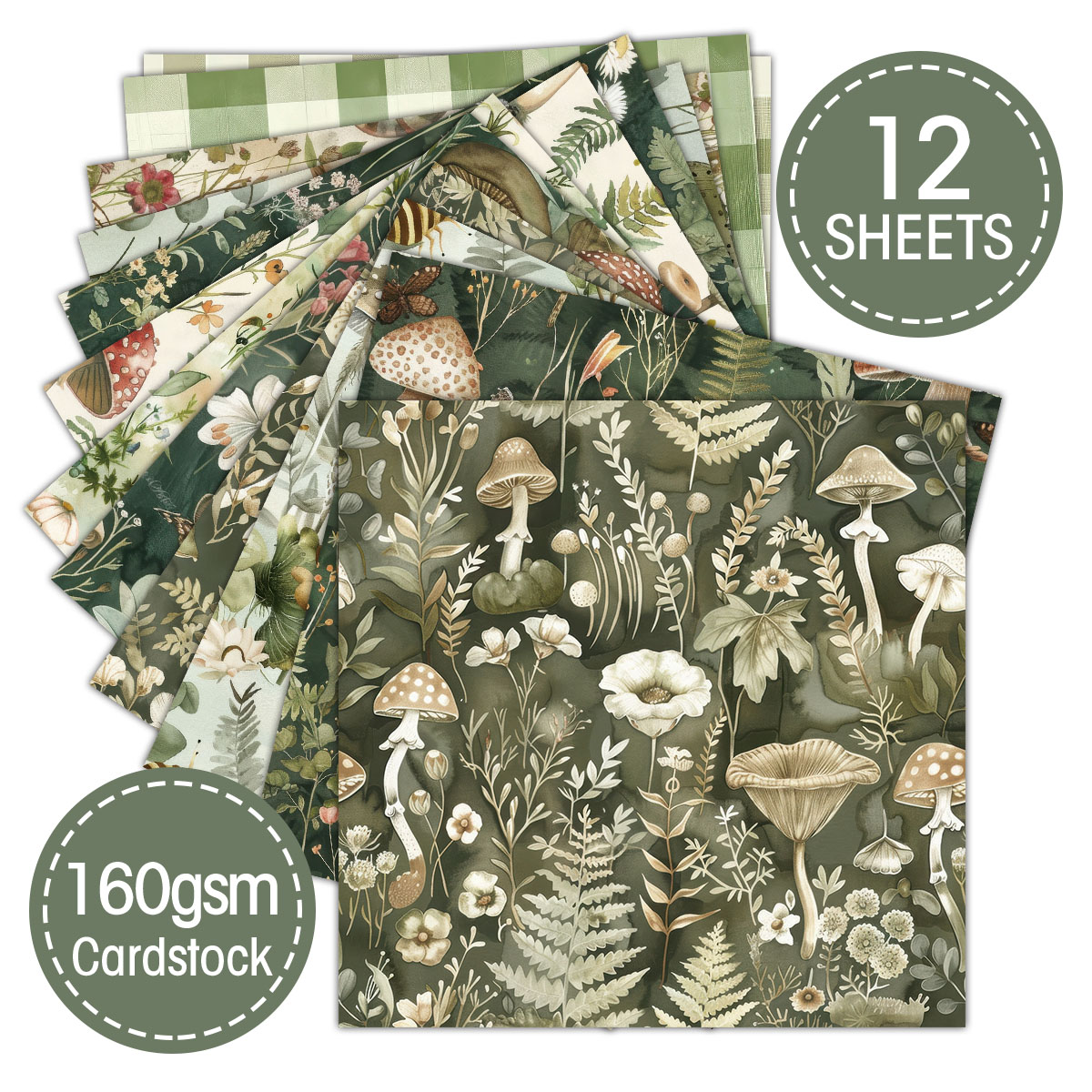 12pcs Vintage Wild Forest Them - Ink Blotter Paper review and price