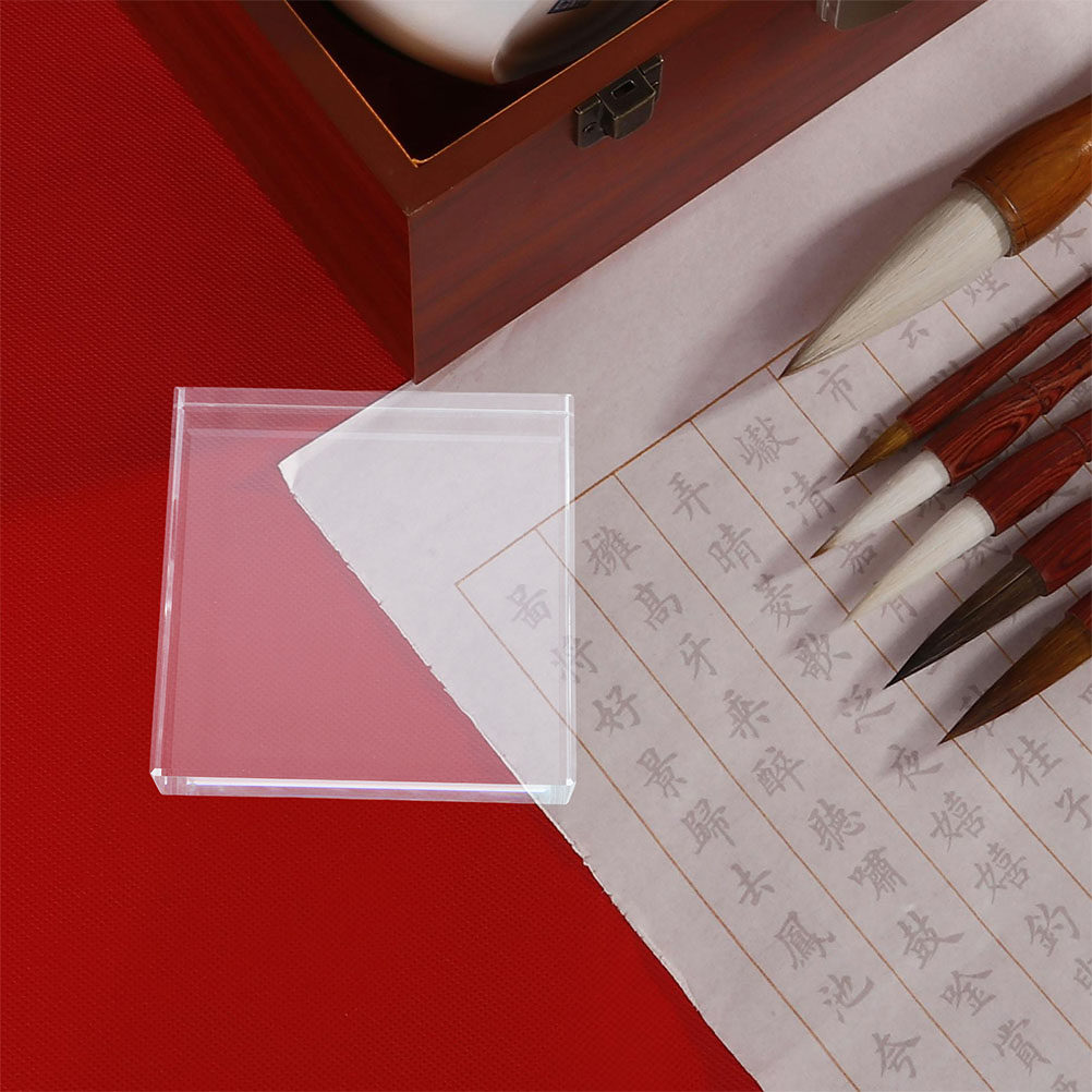 Hand Square Paperweight Transp - Paper Weight Crystal review and price
