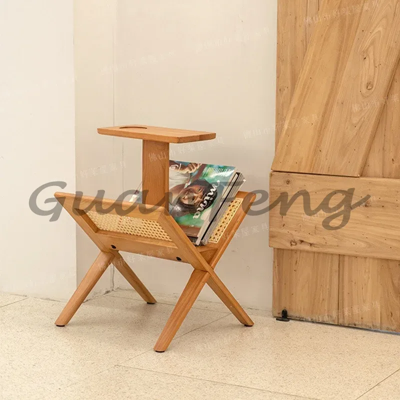 Style Solid Wood Rattan Storag - Magazine Holder Rack review and price