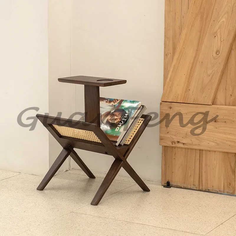 Style Solid Wood Rattan Storag - Magazine Holder Rack review and price