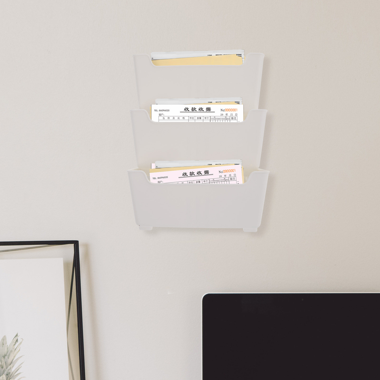 1Set Wall Mounted File Organiz - Magazine Holder Rack review and price