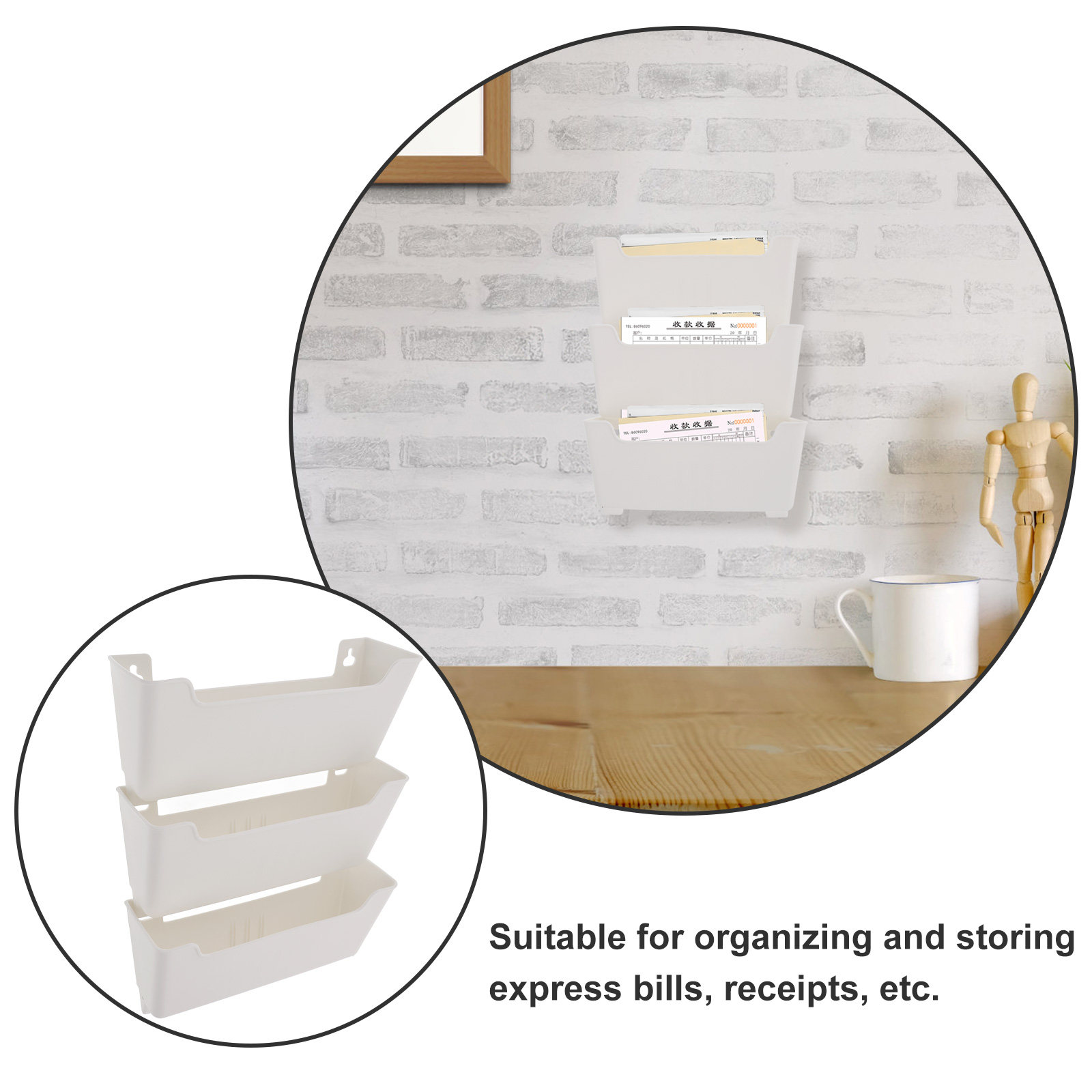 1Set Wall Mounted File Organiz - Magazine Holder Rack review and price