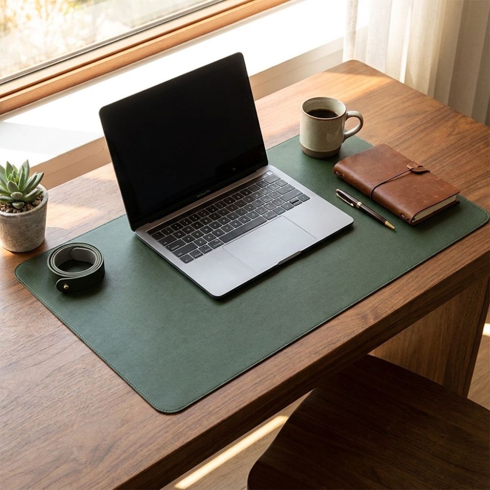 PU Leather Double Side Desk Ma - Leather Desk Pad review and price